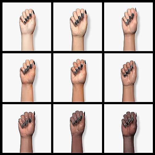 Beetles Black Halloween Gel Polish 2Pcs Pure Black Gel Nail Polish Set 15ml Dark Base Color Soak Off Uv Nail Lamp Art Manicure DIY Design Gift for Women Long Nights Collection