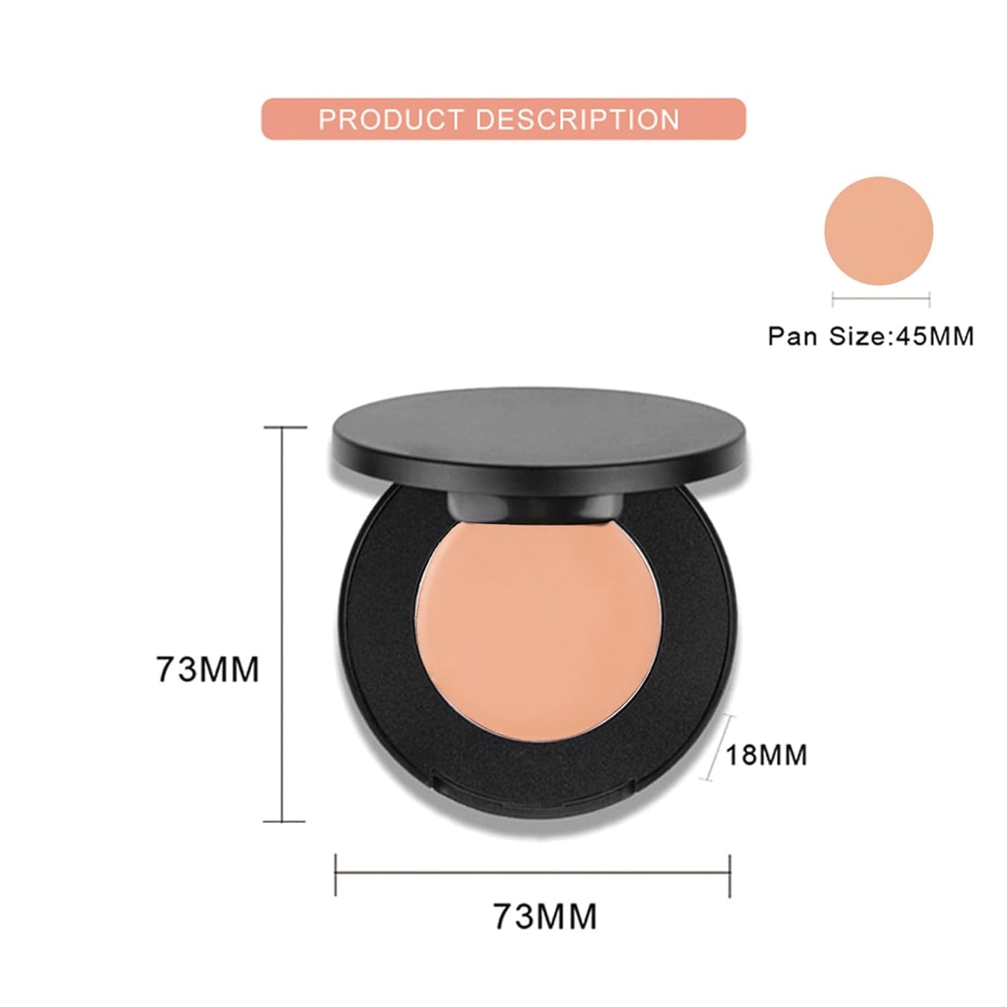 Cream Concealer Corrector Correcting Contour Makeup Set under Eye Concealer Cream Kit for Dark Circles and Blemish 15