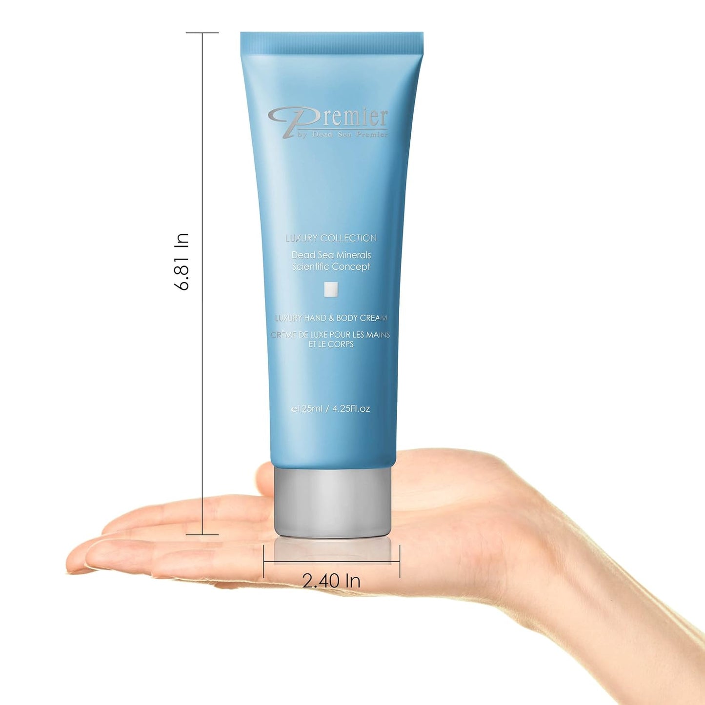 Premier Dead Sea Luxury Hand & Body Cream, hydrating, fast absorbing, no tackiness, relaxing , with witch hazel and vitamins 4.25fl.oz