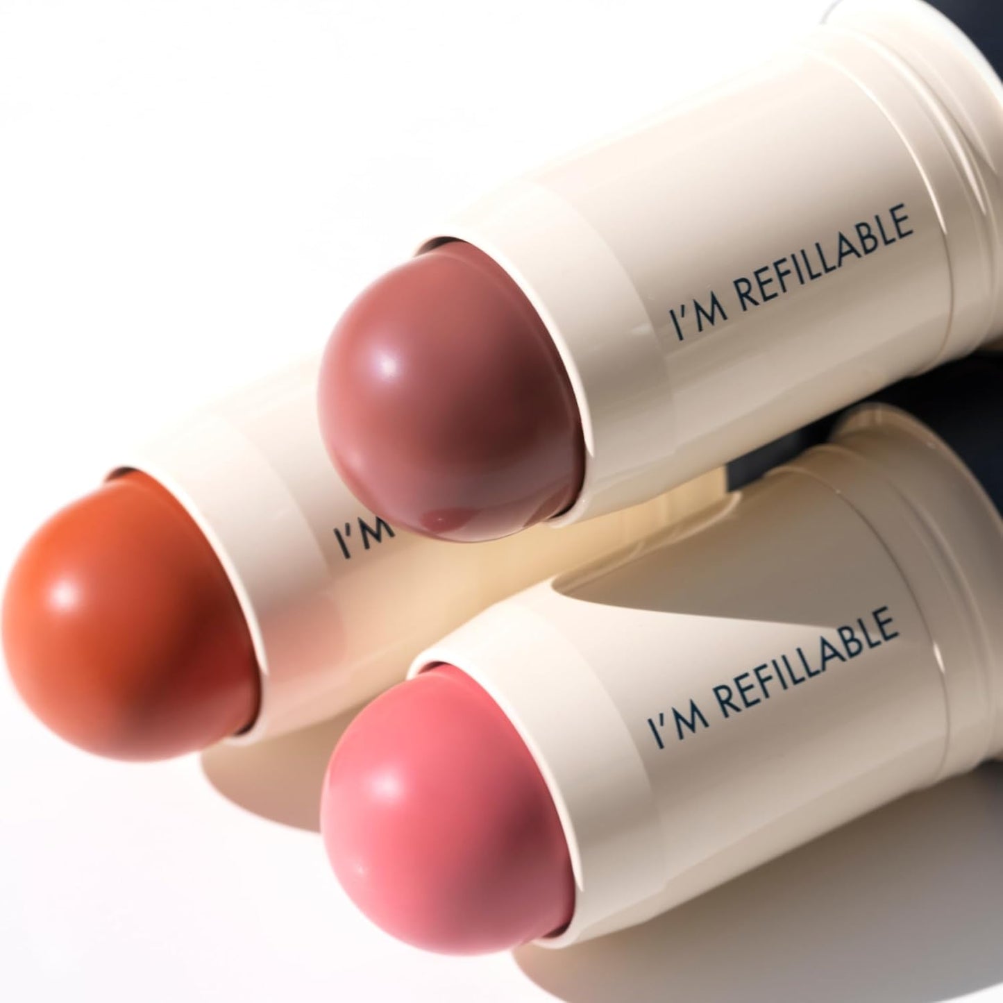 Trestique Blush Stick, Vegan Blush Stick With Built-In Blush Brush, Pink Blush Makeup For Women, Rose Blush Makeup, 2-In-1 Creamy Blush Makeup