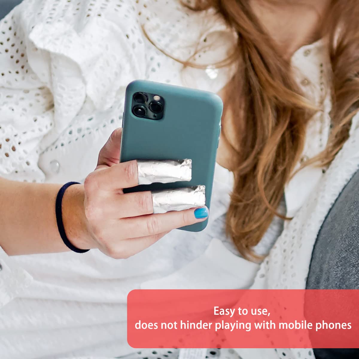 500Pcs Nail Polish Remover Gel Nail Foil Wraps Aluminium Soak Off Foils Cotton Pads Gel Nail Polish Wraps Removal Tool Kit Finger Nail Polish Remover with Lint Free Lager Cotton Pad(500PCS)