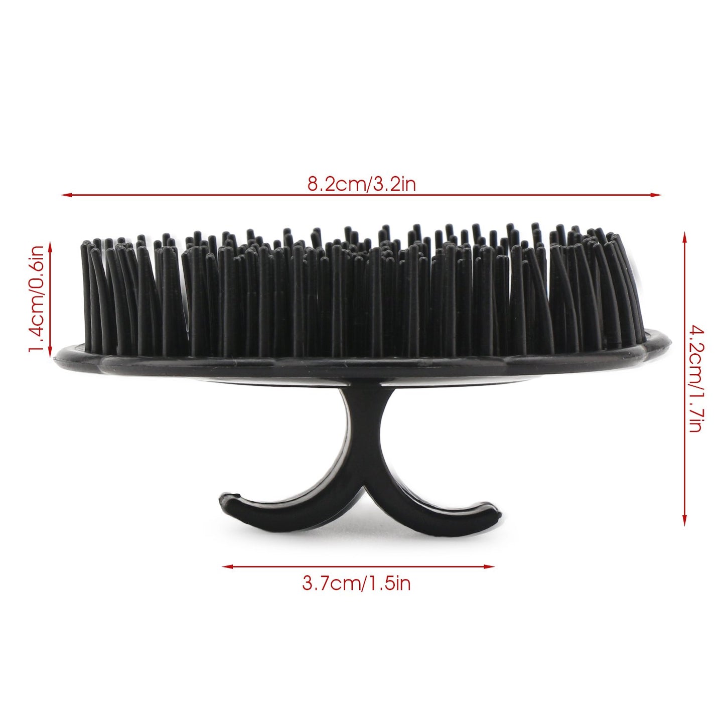 Segbeauty Mens Shampoo Brush, 4pcs Scalp Massage Brushes, Massage Hair Brush Floriated Shower Comb for Deep Cleaning Hair Men's Hand Brush Plastic Growth Beard Brush Pet Grooming Round Palm Brush