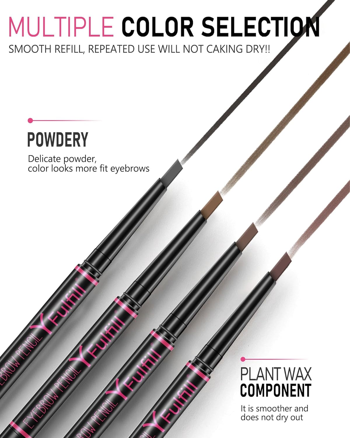 Ash Brown Eyebrow Pencils for Old Women, Eye Brow Pencil for Women