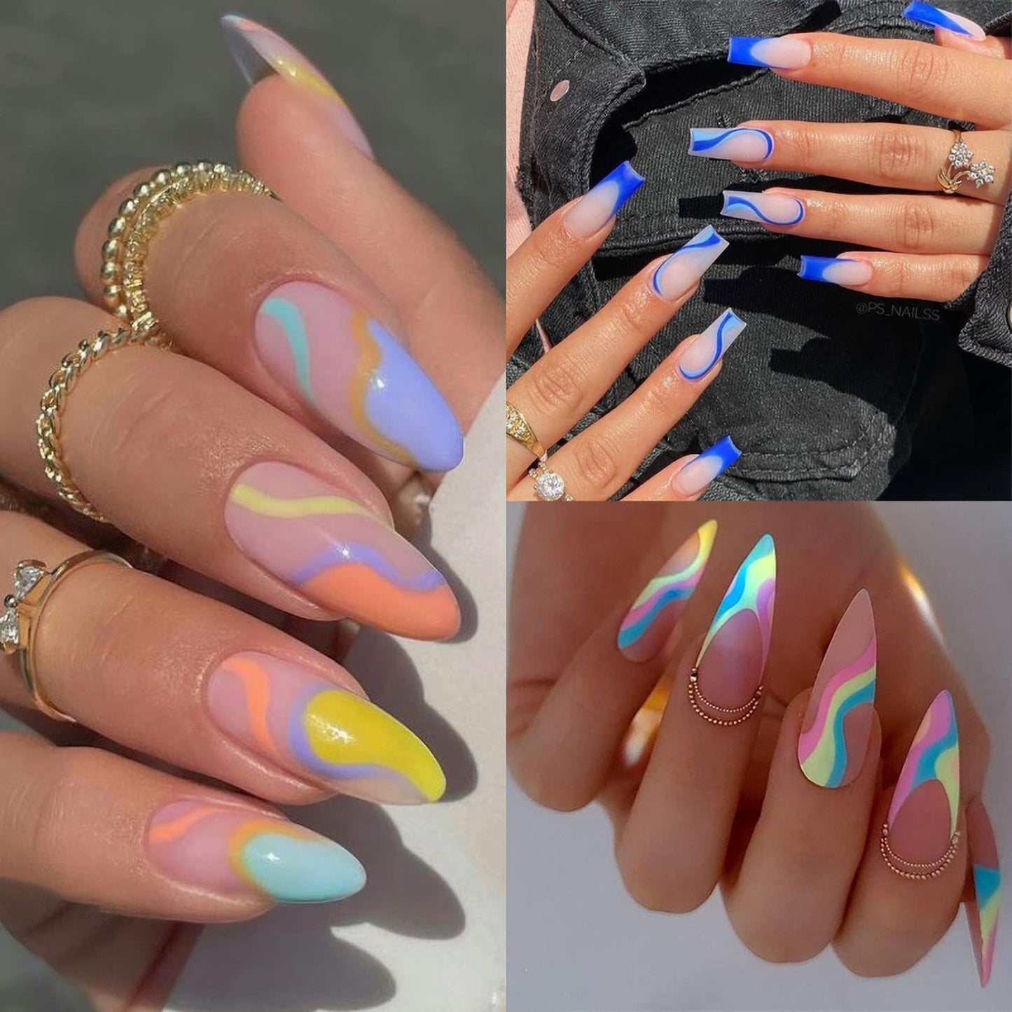 Nail Stamping Plates French Wavy Striped Tip Leaf Nail Stamp Templates Stainless Polish Gel Template Nail Design Stencil Tools (1 Pcs)