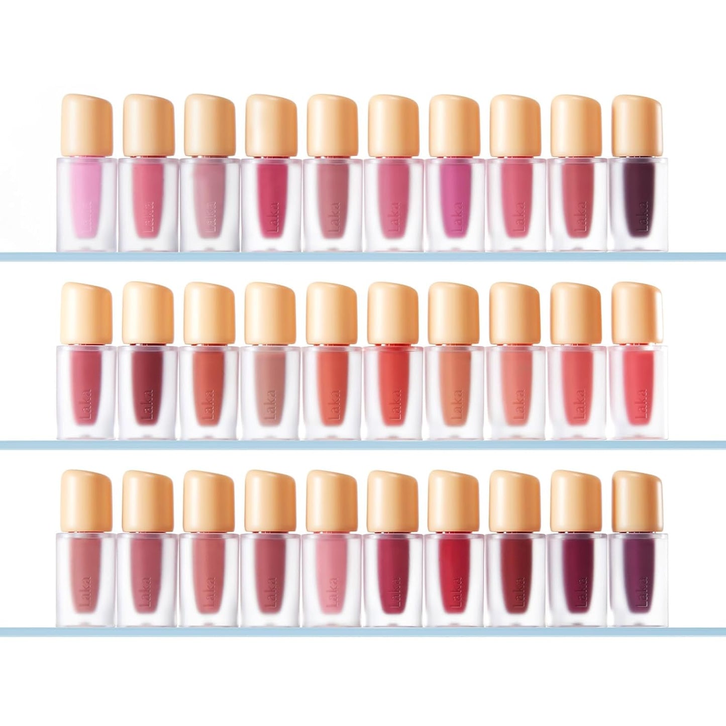 Laka Fruity Glam Lip Tint Mini, Glowing Lip Stain with Wide Color Spectrum, Hydrating & Lightweight Texture, Long-Lasting Bold Stain, Non-Sticky, Vegan, K-Beauty (#130 Fog Berry)