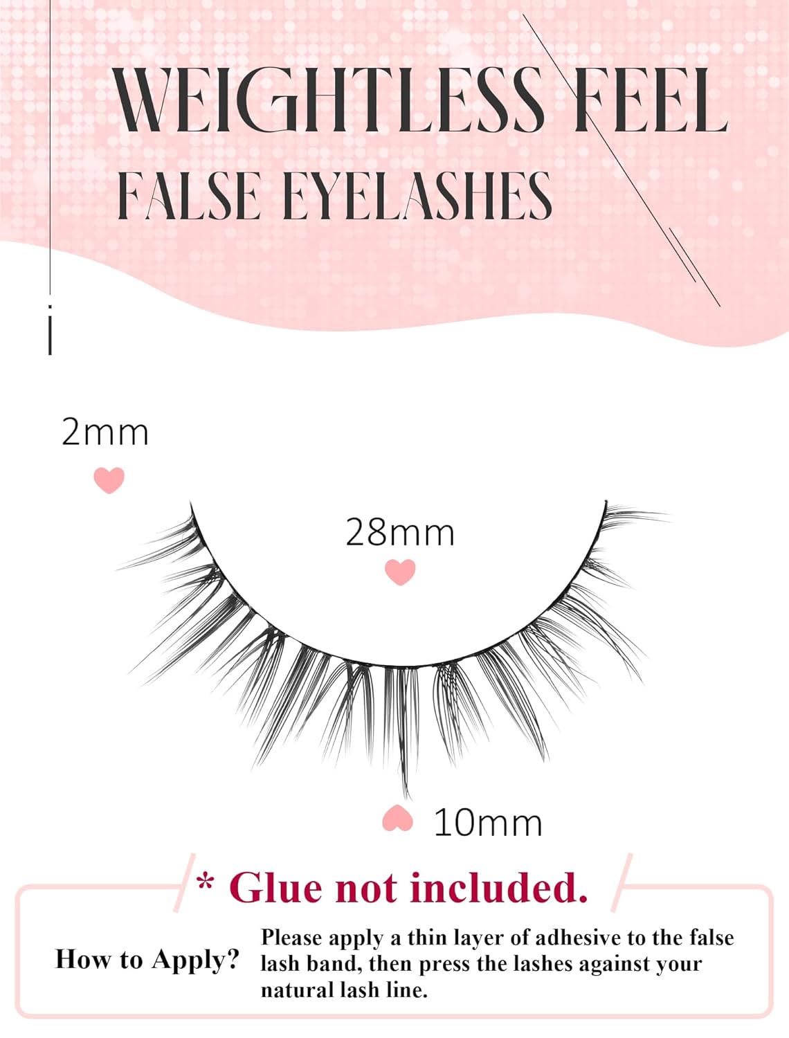 Natural Lashes Natural Eyelashes Short Eyelashes Natural Look False Eyelashes Wispy Eye Lashes Small Lashes Fake Lashes K17