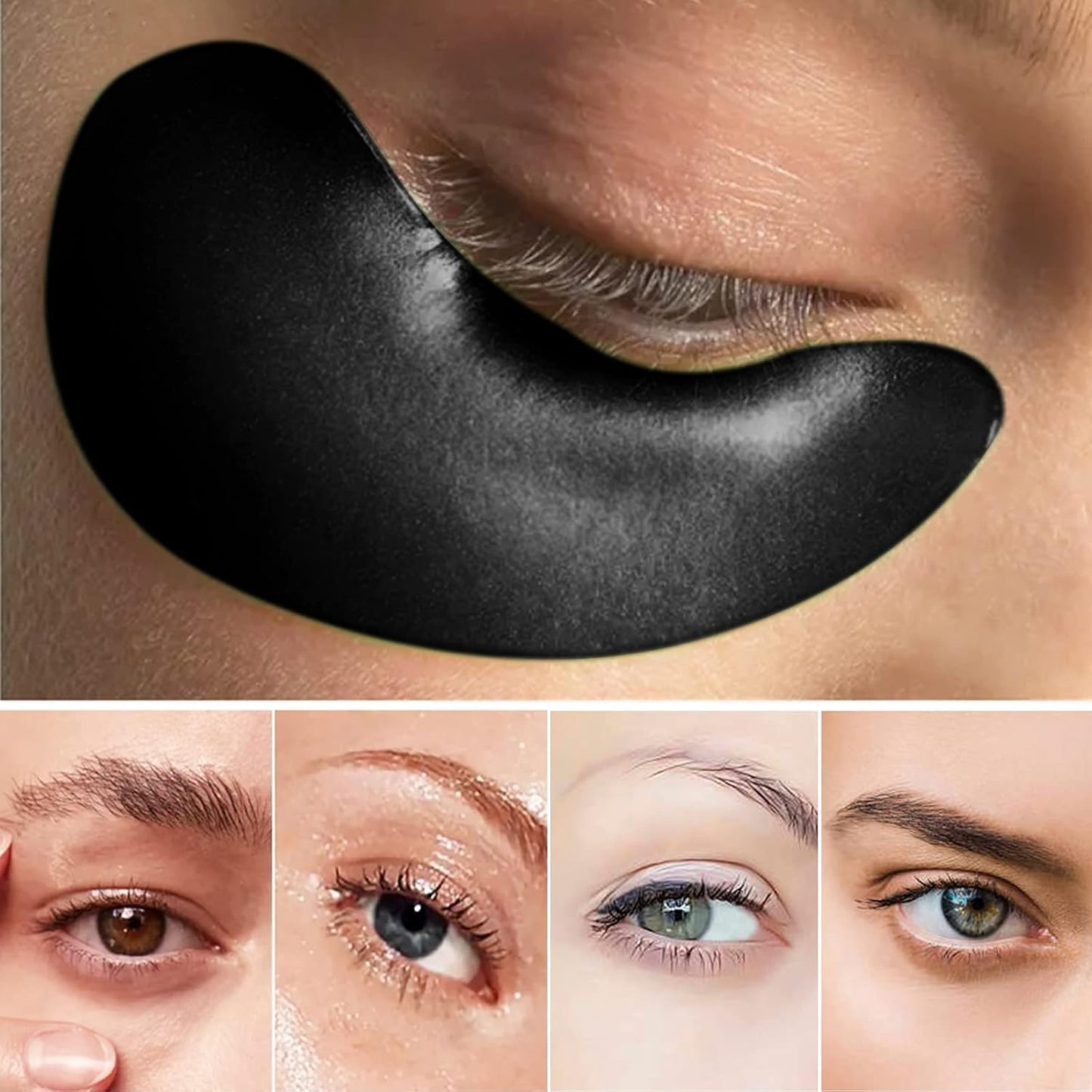 Adofect 30 Pair Under Eye Mask Collagen Eye Gel Pads Under Eye Patches for Puffiness and Dark Circle Under Eye Patches for Women and Men, Boxed-Gold