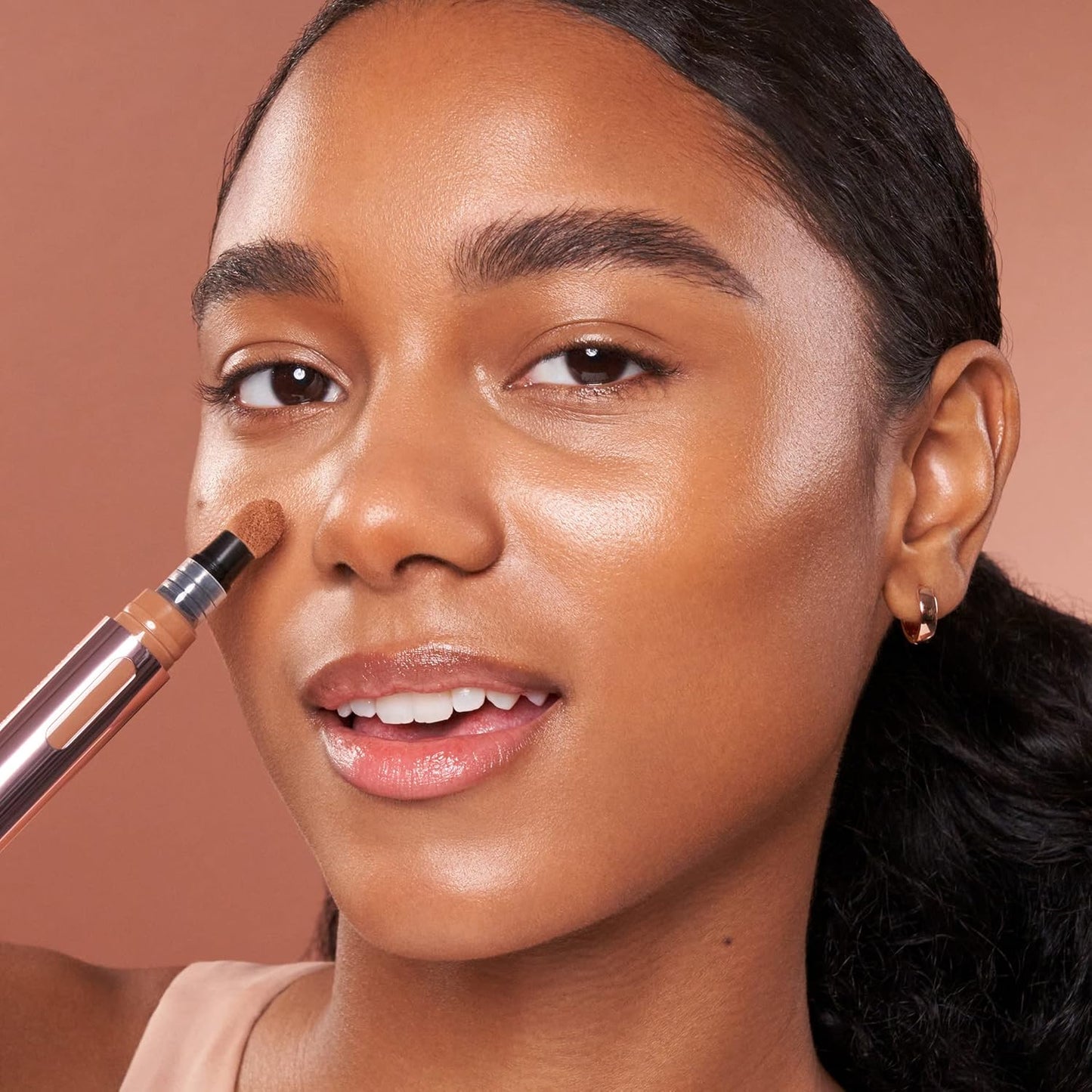 Mally Beauty - The Plush Pen Brightening Concealer Stick - Medium - Hydrating Turmeric, Vitamin E, and Hyaluronic Acid Infused Formula - Medium Buildable Coverage with a Natural, Smooth Finish