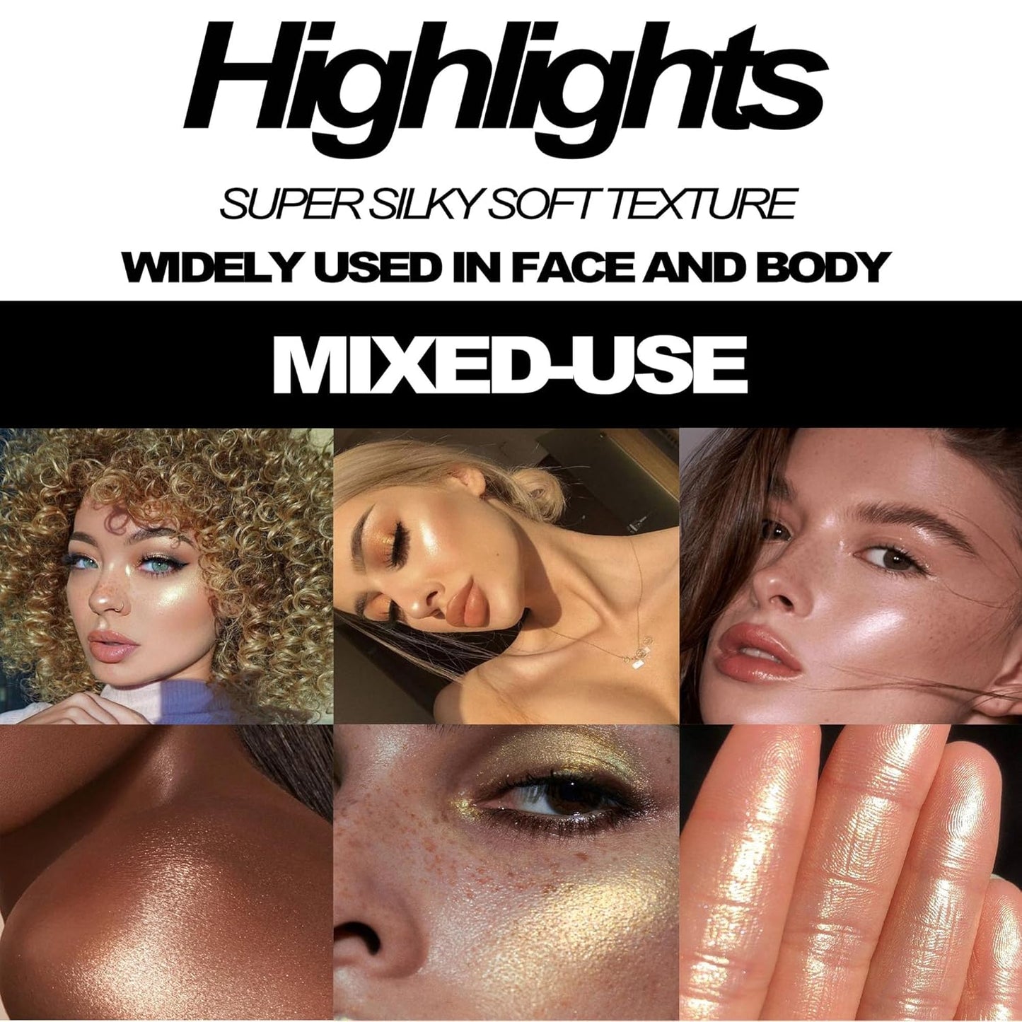 Glitter Highlighter Highlight Makeup, Fruit Glitter Face Illuminator Highlighter, Diamond Sparkly Highlighter Iluminadores Illuminator Make Up for Face Body Cheek (#01 Peach)