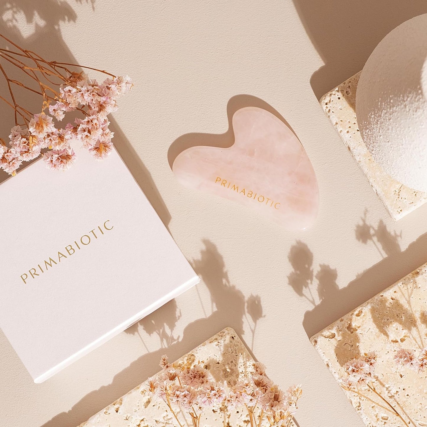 Gua Sha Stone โ Facial Massage Tool for Wrinkles โ Rose Quartz Guasha โ Skin Care โ Beauty Products โ Massage Tool for Skin Care โ Anti-Aging