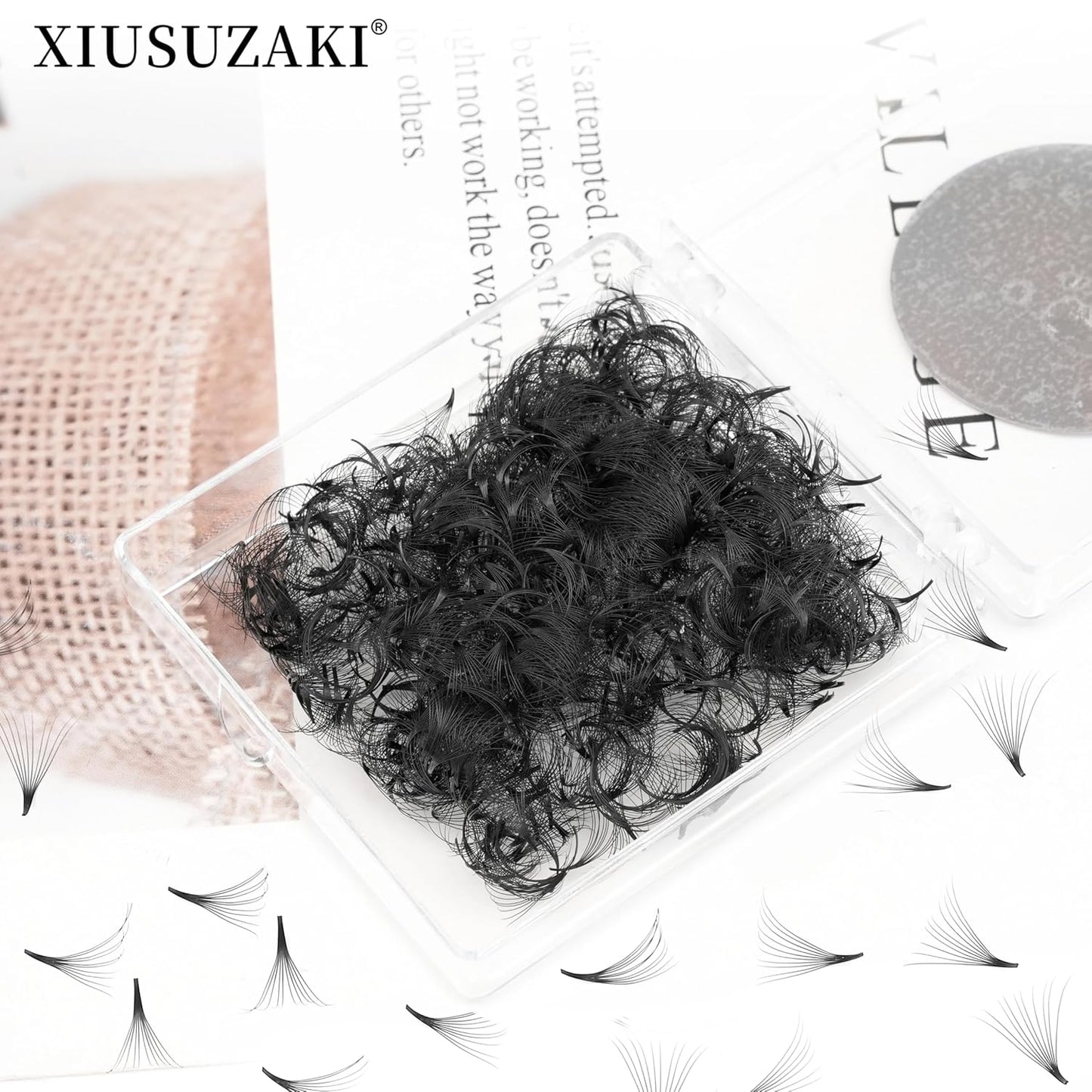 Premade Fans Eyelash Extensions 600 Fans 5D Premade Lash Fans Volume Lash Extensions 0.07 Thickness Eyelash Extension D Curl Mix 8-15mm Fluffy Soft Handmade Loose Fan(600Fans-5D-0.07-D,8-15mm)