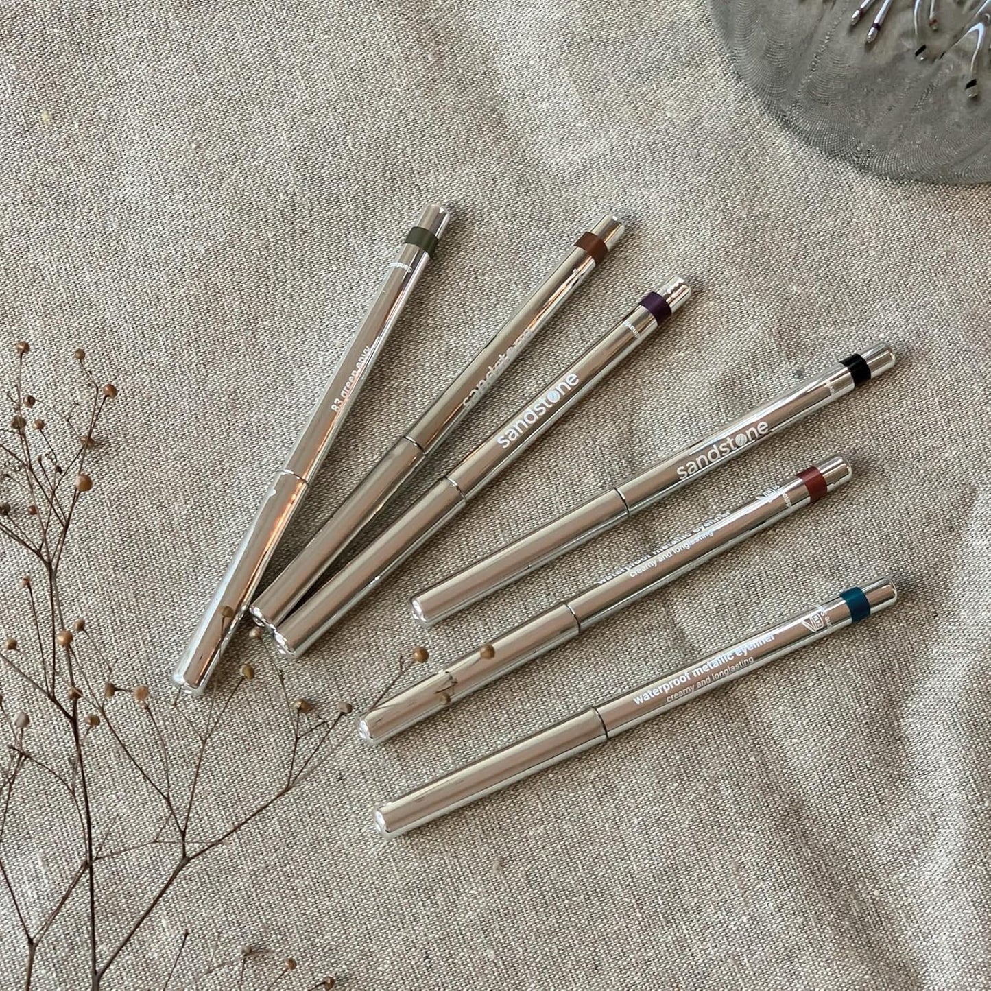 Hypoallergenic Waterproof Eyeliner - Fragrance Free Metallic Eye liner - Vegan and Cruelty Free Eye Pencil - Eyeliner Pencil for Sensitive Eyes (Green Envy)