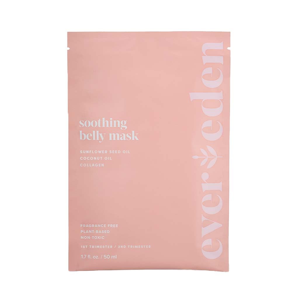Evereden Soothing Belly Mask - 1 Belly Mask for Pregnant Women 1st & 2nd Trimester - Hydrating, Nourishing, & Soothing Pregnancy Skin Care Belly Masks - Clean & Vegan Pregnancy & Maternity Products