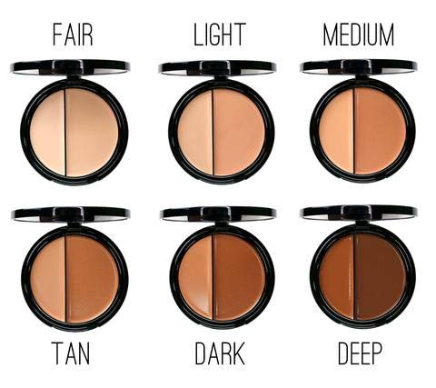 EVE PEARL Dual Salmon Concealer And 102 Concealer Brush Full Coverage Under Brighten Eye Concealer Brush Set Makeup Kit (Deep)