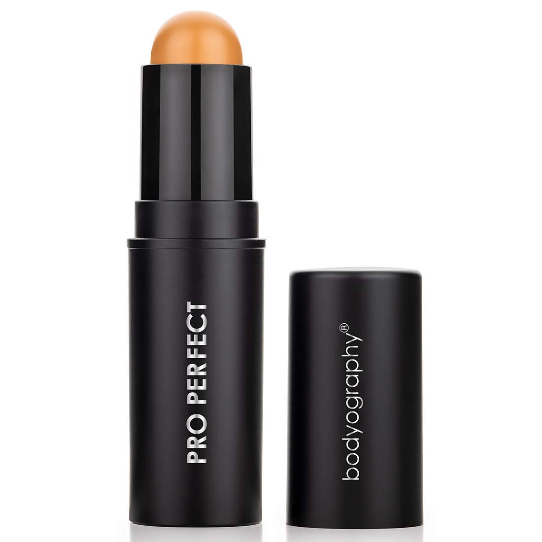 Bodyography Pro Perfect Foundation Stick - Demi-Matte Finish with A Natural Look - Enhancer for Concealing, Highlighting, and Contouring - Vitamin C & E (Maple)