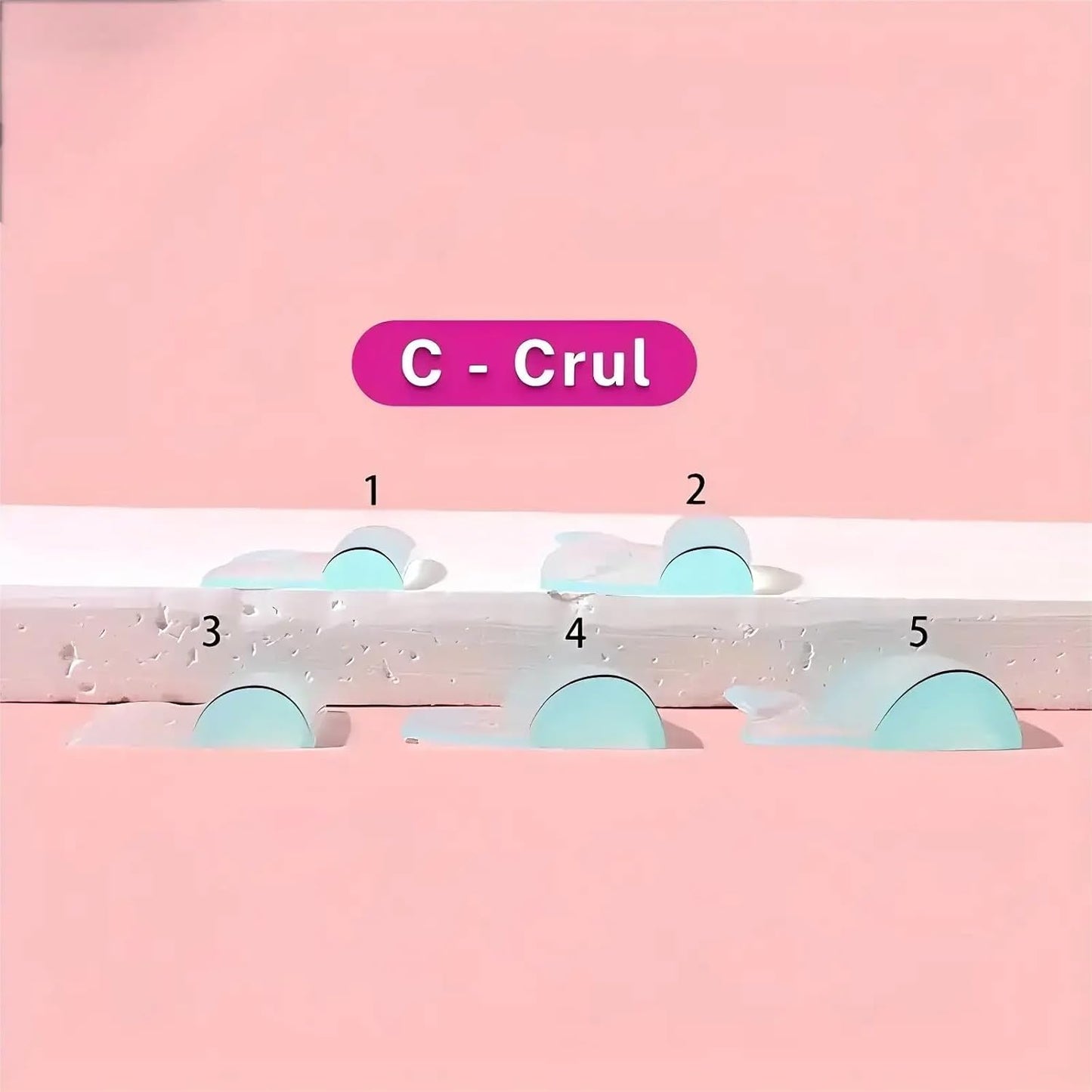 Eyelash Lift Pads Lash Lift Rods Eyelash Perm Silicone Pads 5 Sizes Reusable Soft Lash Lift Shields for Different Length Eyelashes Perfect Lifting