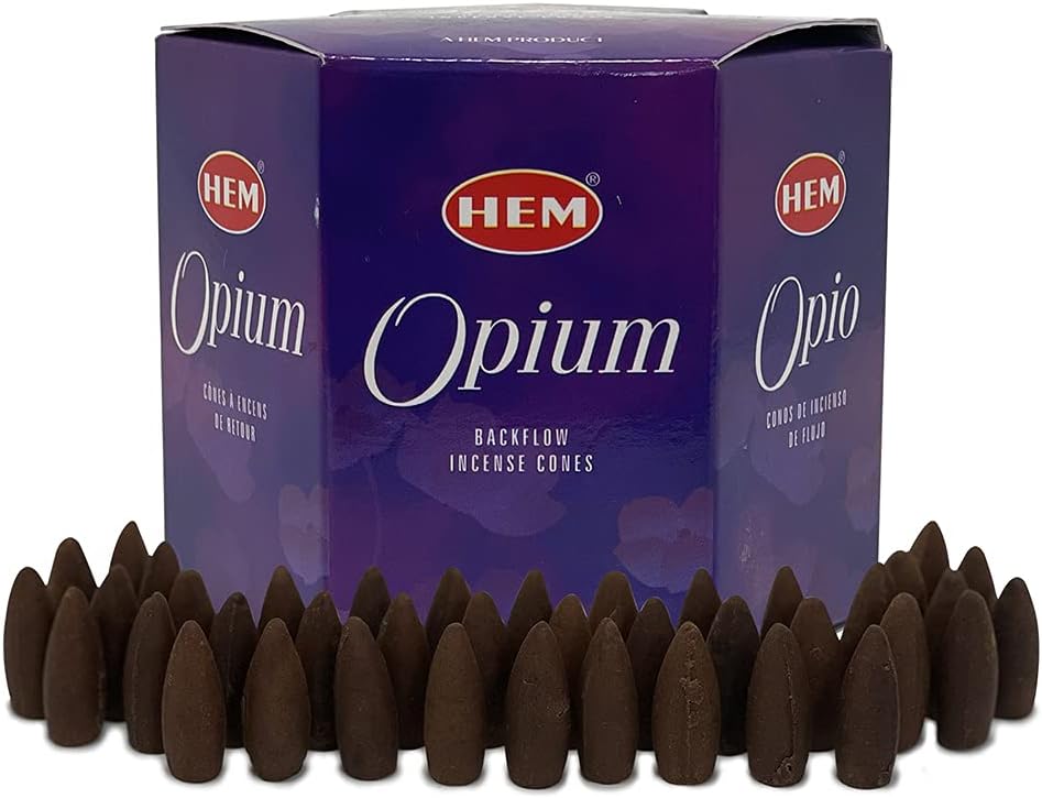 Opium Backflow Incense Cones for Waterfall Inciensos Aromaticos|Incienso|Inciense|Insienso