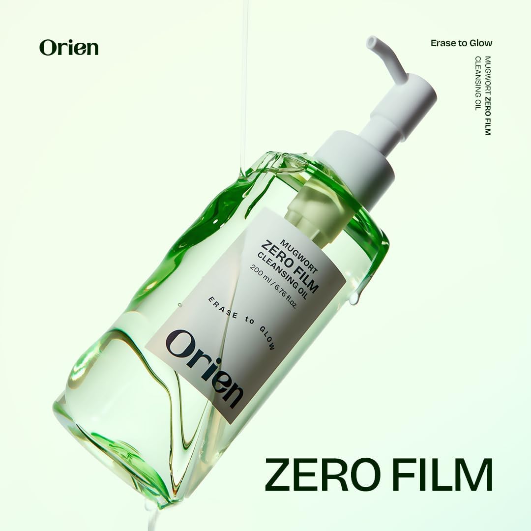 Orien Mugwort Zero Film Cleansing Oil 6.76 fl.oz. 200ml ㅣDaily Makeup Blackhead Removal No pore clogging Korean skincare double cleansing