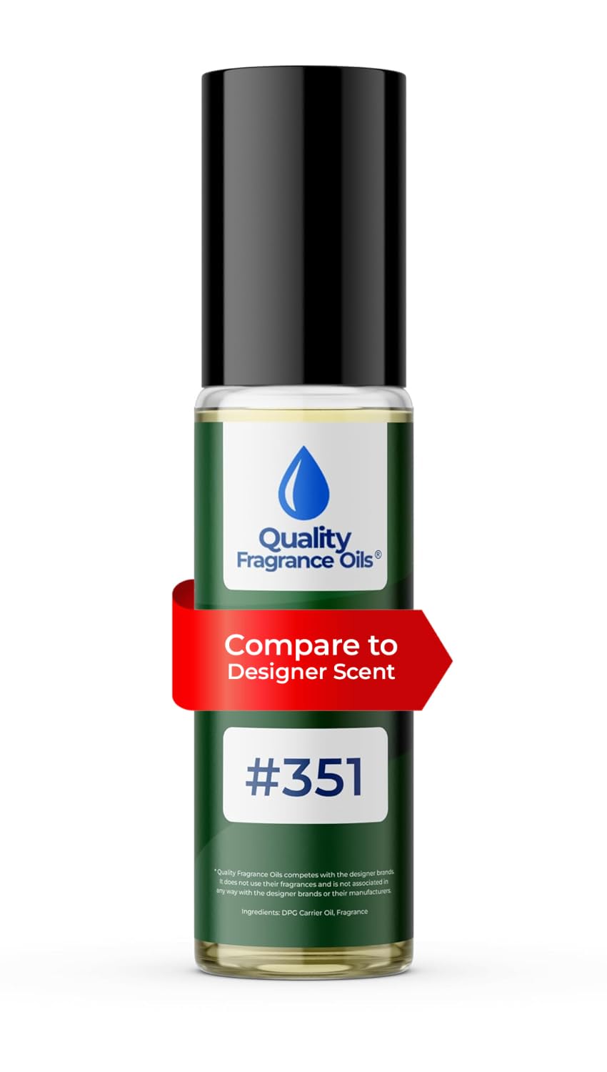 Quality Fragrance Oils' L. Labo Sant. 33 Impression #351 | Long-Lasting Perfume Oil, Alcohol-Free, Strong Scent, 10ml Roll-On Unisex | Affordable Alternative to Designer Fragrances