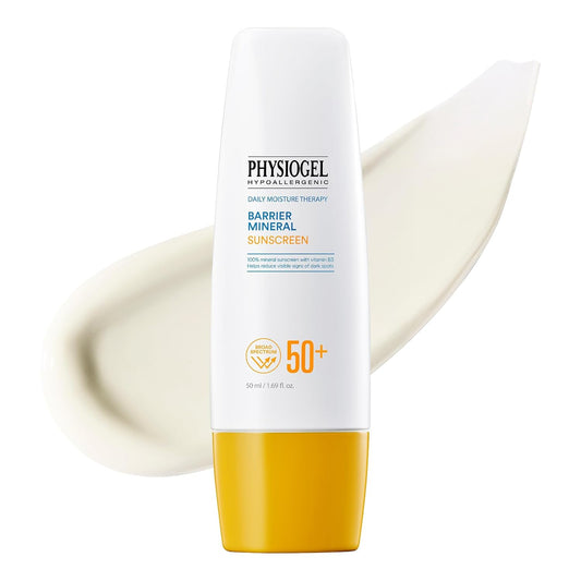 Physiogel Lightweight Moisture Korean Sunscreen, Broad Spectrum SPF 50+, Water Resistant & Safe for Sensitve Skin, Reef Friendly, Paraben-Free, Dermatologically Tested, Korean Skin Care.