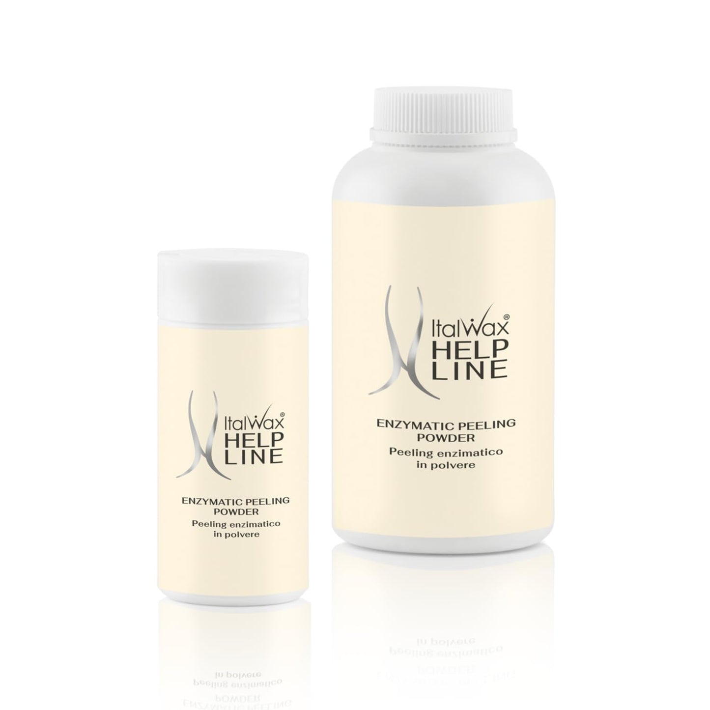 Italwax Help Line Enzymatic Peeling Powder 1.06 oz (30g) – Gentle Facial Exfoliant with Papain and Bromelain – Pre-Waxing Skincare – For Professional and Home Use