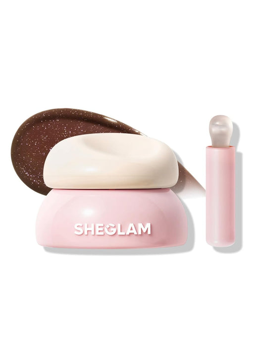 SHEGLAM Hydra Jelly Pocket Lip Jam Hydrating Nourishing Lip Gloss Moisturizing Lip Makeup-Choco Cream