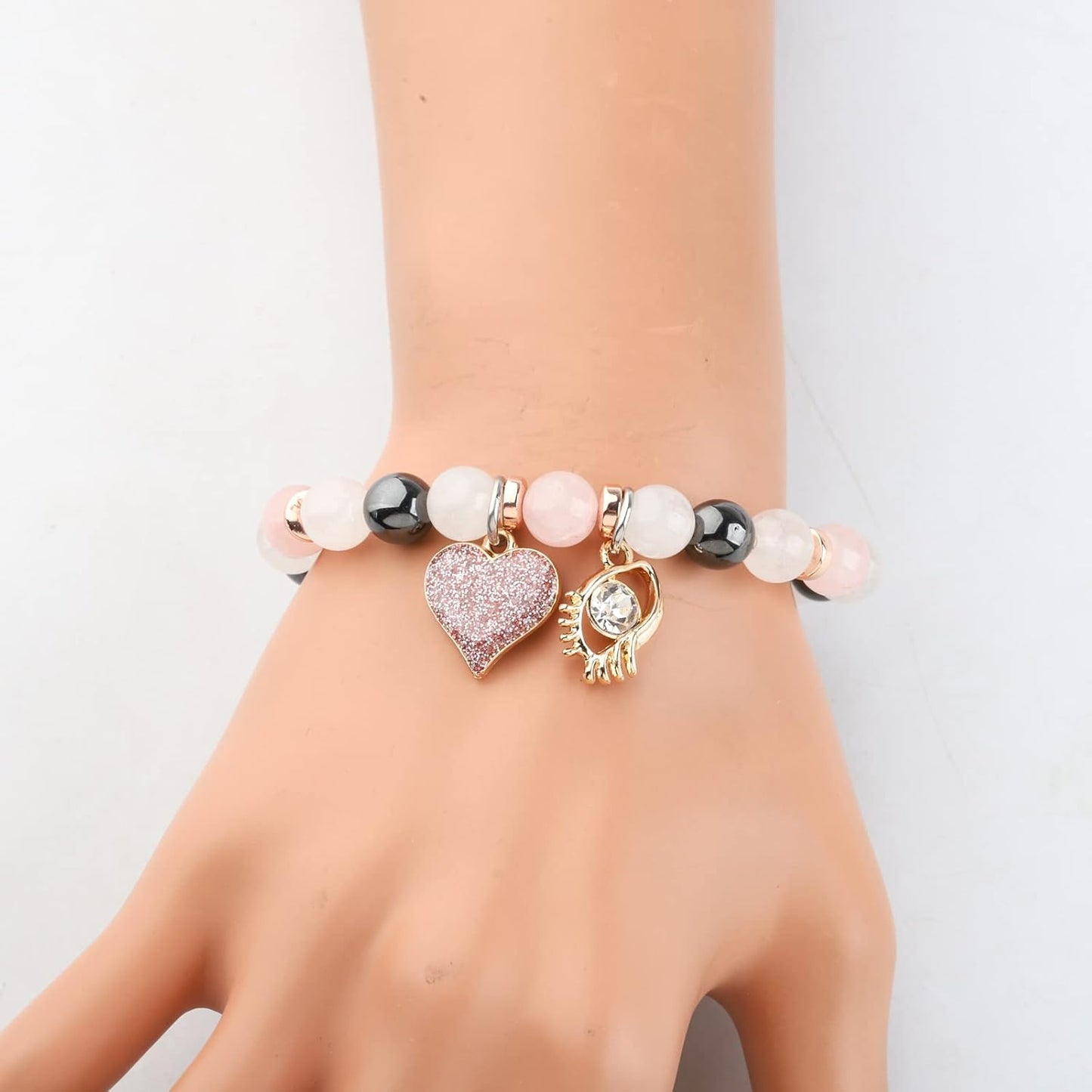 WSNANG Lashes Artist Gift Eyelashes Artist Gift Estheticians Gift I Make People Beautiful Message Card Bracelett