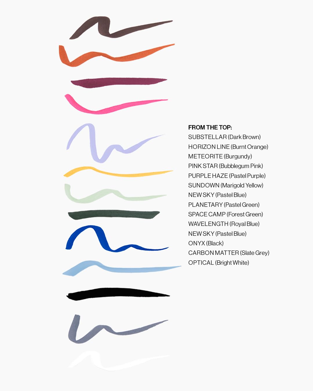 MAKE Beauty Liquid Line Waterproof Liquid Eyeliner Pen. Smudge-Proof Felt Tip for Precise Application of Lines, Wings, and Graphics. Long Lasting Eye Liner - Shade, New Sky