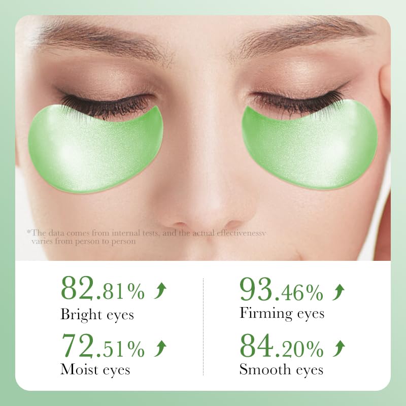 Under Eye Mask - 60 PCS Aloe Vera Under Eye Patches-Under Eye Patches for Dark Circles,Eye Puffiness & Dark Circles Treatment,Reduces Wrinkles & Fine Lines,Improves & Firms Eye Skin