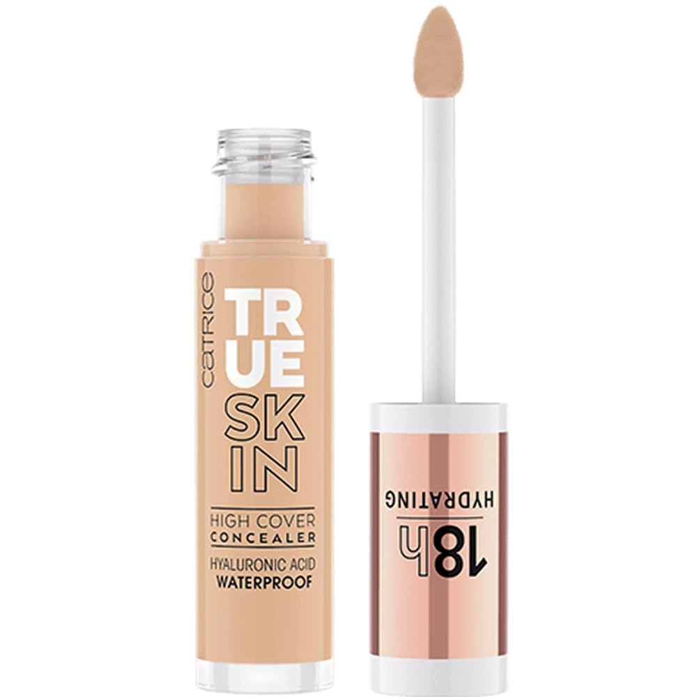 Catrice | True Skin High Cover Concealer (032 | Neutral Biscuit) | Waterproof & Lightweight for Soft Matte Look | With Hyaluronic Acid & Lasts Up to 18 Hours | Vegan, Cruelty Free