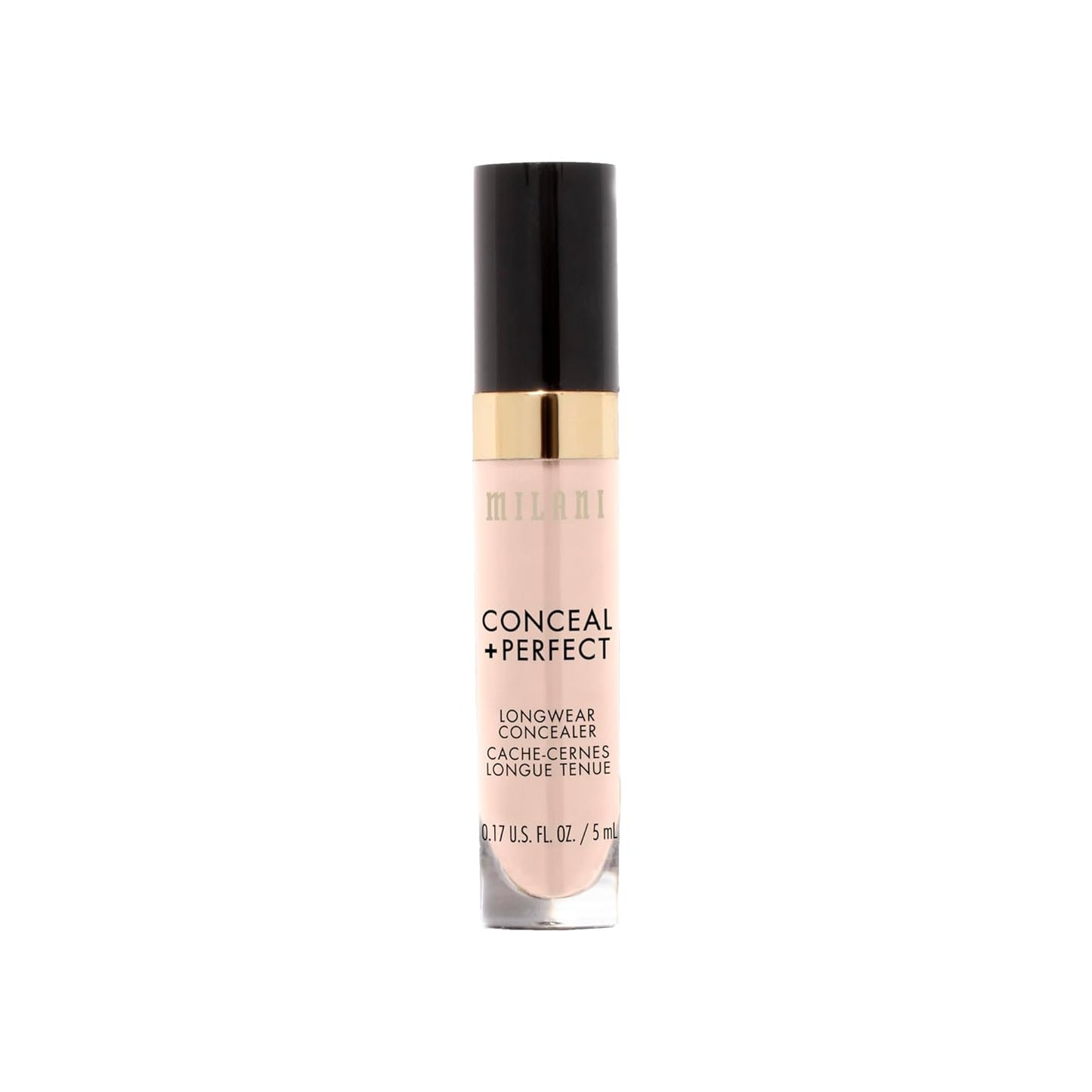 Milani Conceal + Perfect Longwear Concealer - Ivory Rose (0.17 Fl. Oz.) Vegan, Cruelty-Free Liquid Concealer - Cover Dark Circles, Blemishes & Skin Imperfections for Long-Lasting Wear