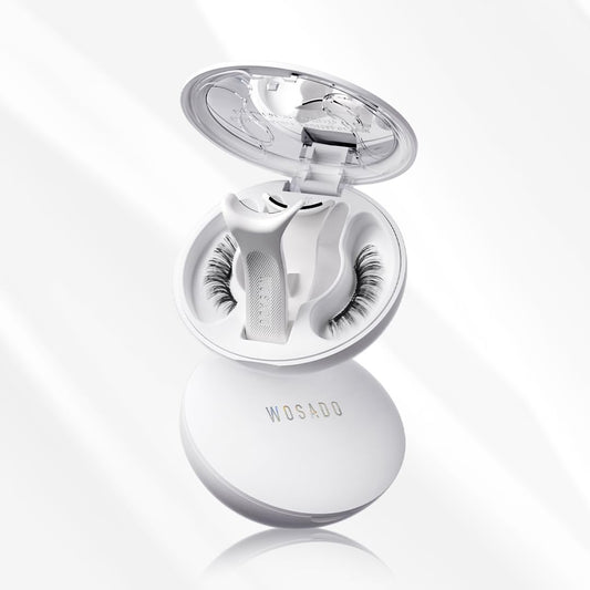 Soft Magnetic Eyelashes Kit with Applicator, [Tulip] 22mm Reusable Glue-free Wispy Magnetic Lashes, Cruelty-free False Lashes, Waterproof, Lightweight, Suit for Heavy Makeup