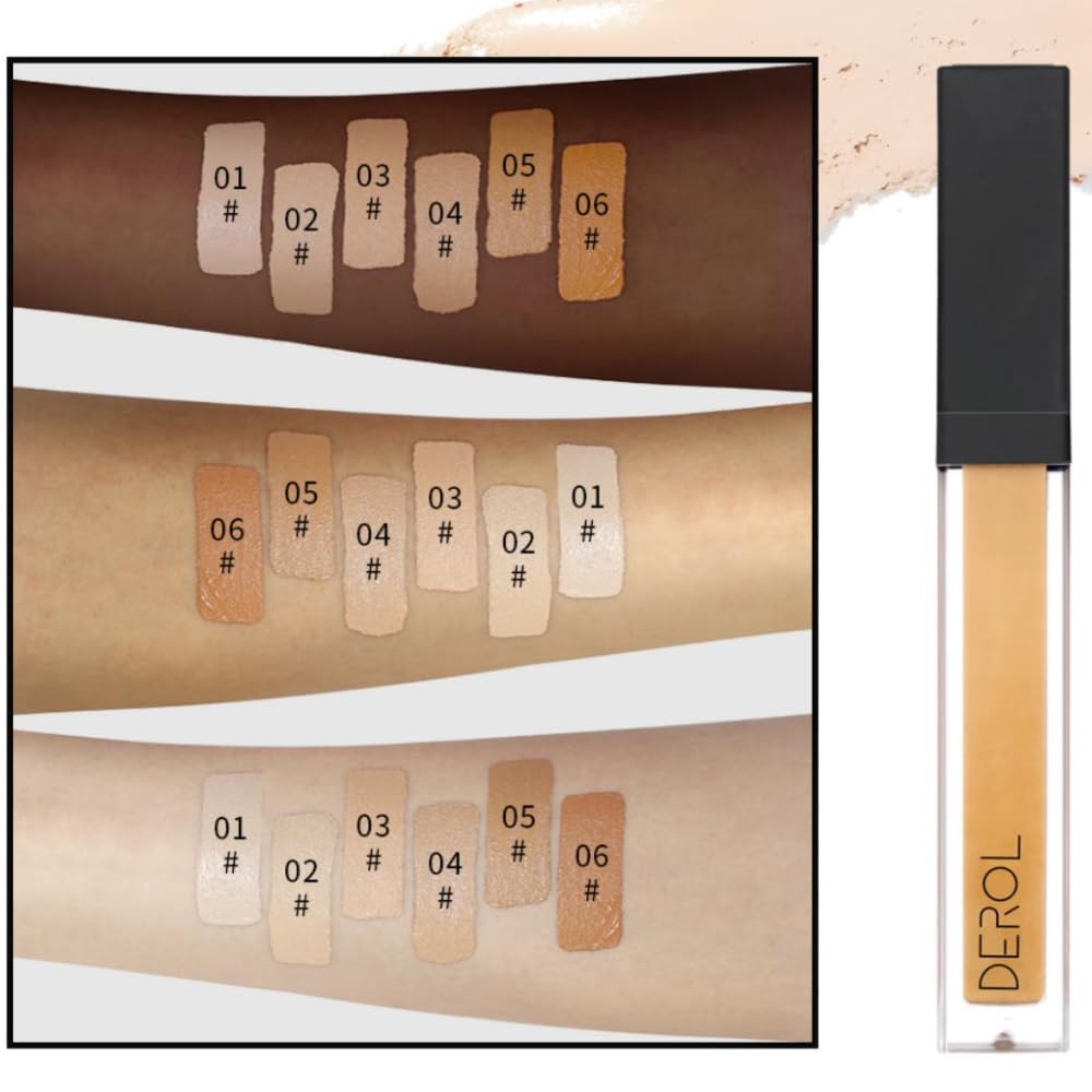 Liquid Concealer Makeup - Natural Coverage & Highly Pigmented Lightweight Concealers 6.5ml (05)