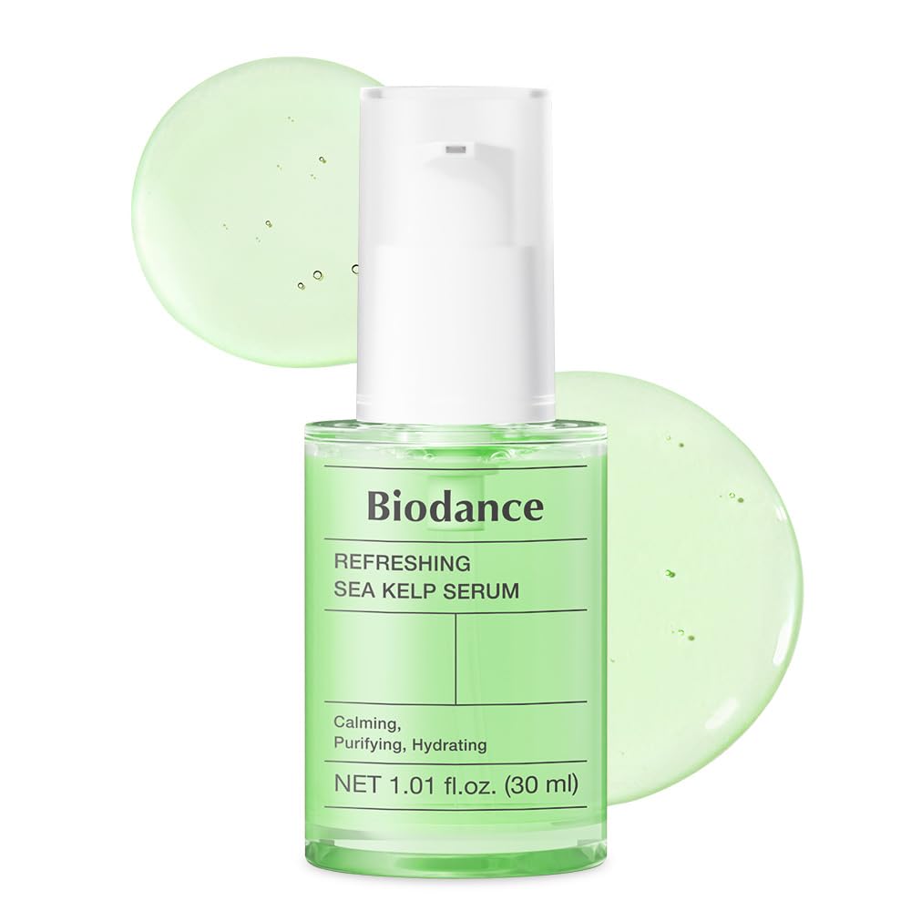 BIODANCE Refreshing Sea Kelp Serum, Oil & Sebum Control, Calming Serum for Oily & Combination Skin, Korean Skincare | 1.01 fl.oz x 1 ea