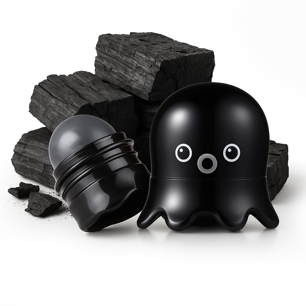 TONYMOLY Tako Pore Blackhead Remover Scrub Stick Charcoal & Dead Sea Salt Exfoliator for Blackheads, Whiteheads, Pore Cleansing & Oil Control, 0.8 oz