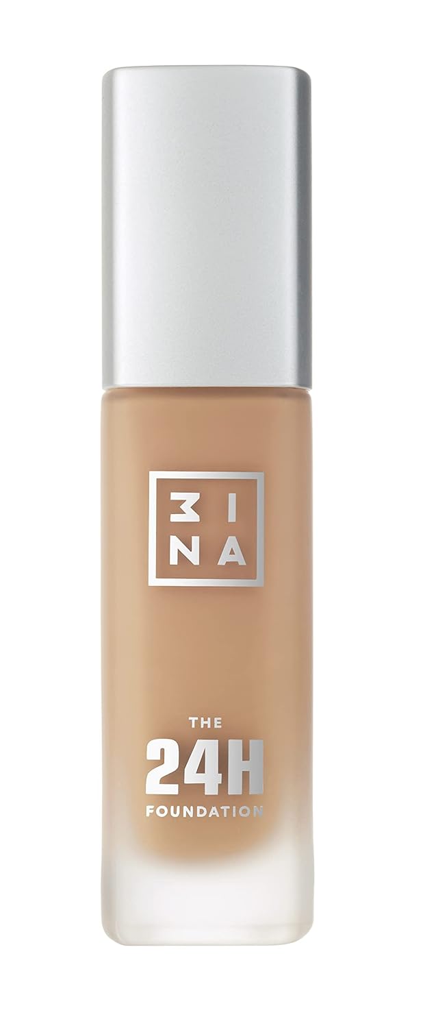3INA The 24H Foundation 633-24H Long-Wearing Formula - Medium To High Buildable Coverage - Smooth Matte Finish - Expanded Shade Selection - Waterproof, Cruelty Free, Vegan Makeup - 1.01 Oz