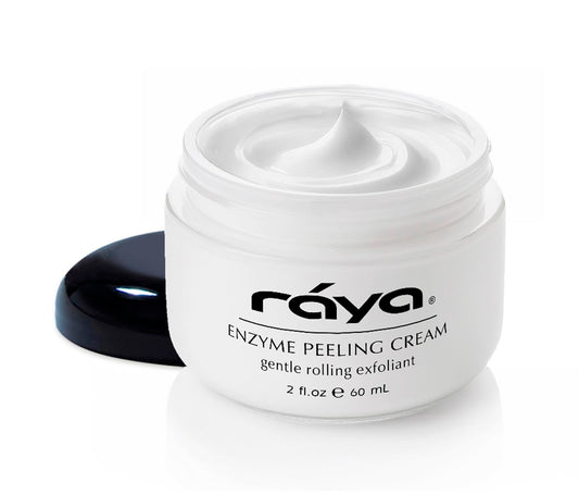 RAYA Enzyme Peeling Facial Cream (109) | Gentle, Exfoliating Treatment for Sensitive Skin | Cleanses, Polishes, and Improves Complexion