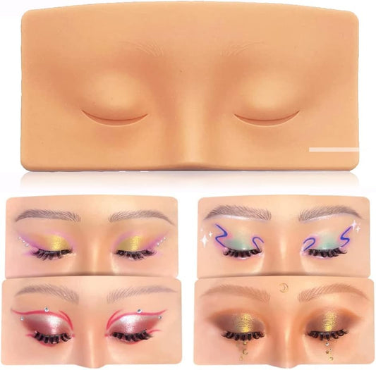 Makeup Practice Face, Makeup Practice Board, The Aid to Practicing Makeup, Silicone Makeup Mannequin Face Easy Makeup Apply and Removal for Professional Makeup Artists and