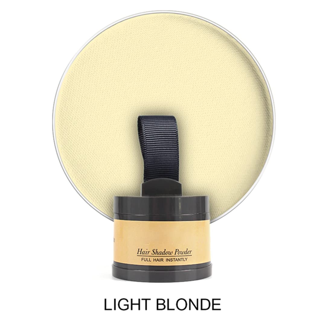 Hairline Powder (Light Blonde) Hair Dye, Instantly Color Shadow Cover for Gray Roots, Touch-Up for Thin Hair 4g