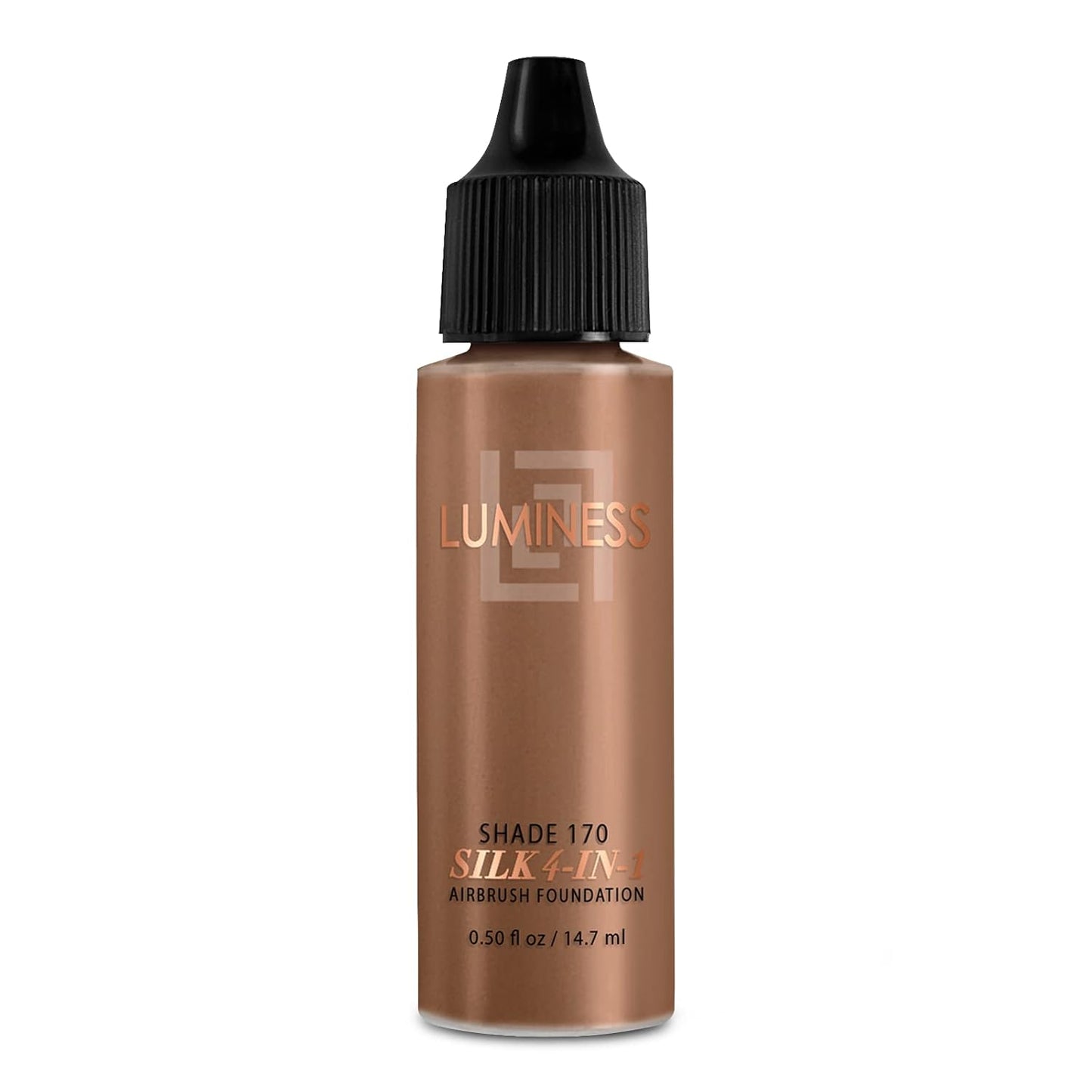 Luminess Air Silk 4-In-1 Airbrush Foundation- Foundation, Shade 170 (.5 Fl Oz) - Sheer to Medium Coverage - Anti-Aging Formula Hydrates and Moisturizes - Professional Makeup Kit for Cordless Air Brush
