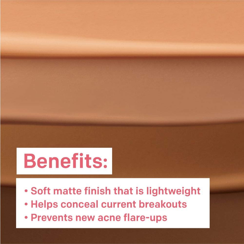 Almay Foundation, Acne Face Makeup with Salicylic Acid, Face Makeup with Skincare Ingredients, Matte Finish, Hypoallergenic, Cruelty Free, Dermatologist Tested Foundation, 100 Ivory, 1 Oz