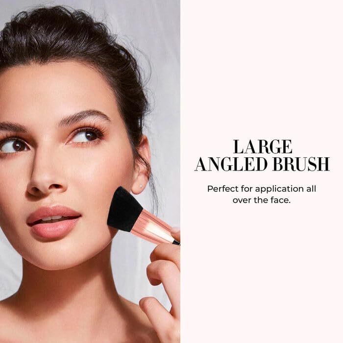 LUMINESS Silk Airbrush Spray Foundation 2-PC Kit - Foundation & Dual-Sided Angled Makeup Brush - Buildable Coverage, Anti-Aging Formula, Humidity Resistant, Hydrates & Moisturizes, Fair