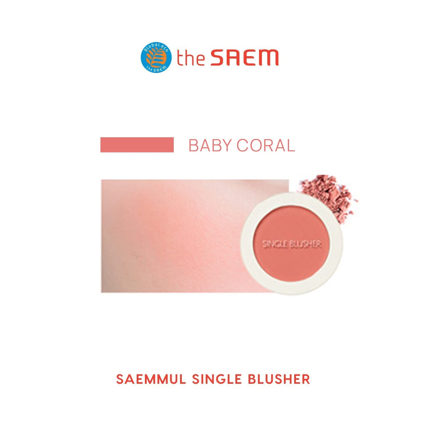 [The SAEM] Saemmul Single Blusher 5g (Baby Coral)