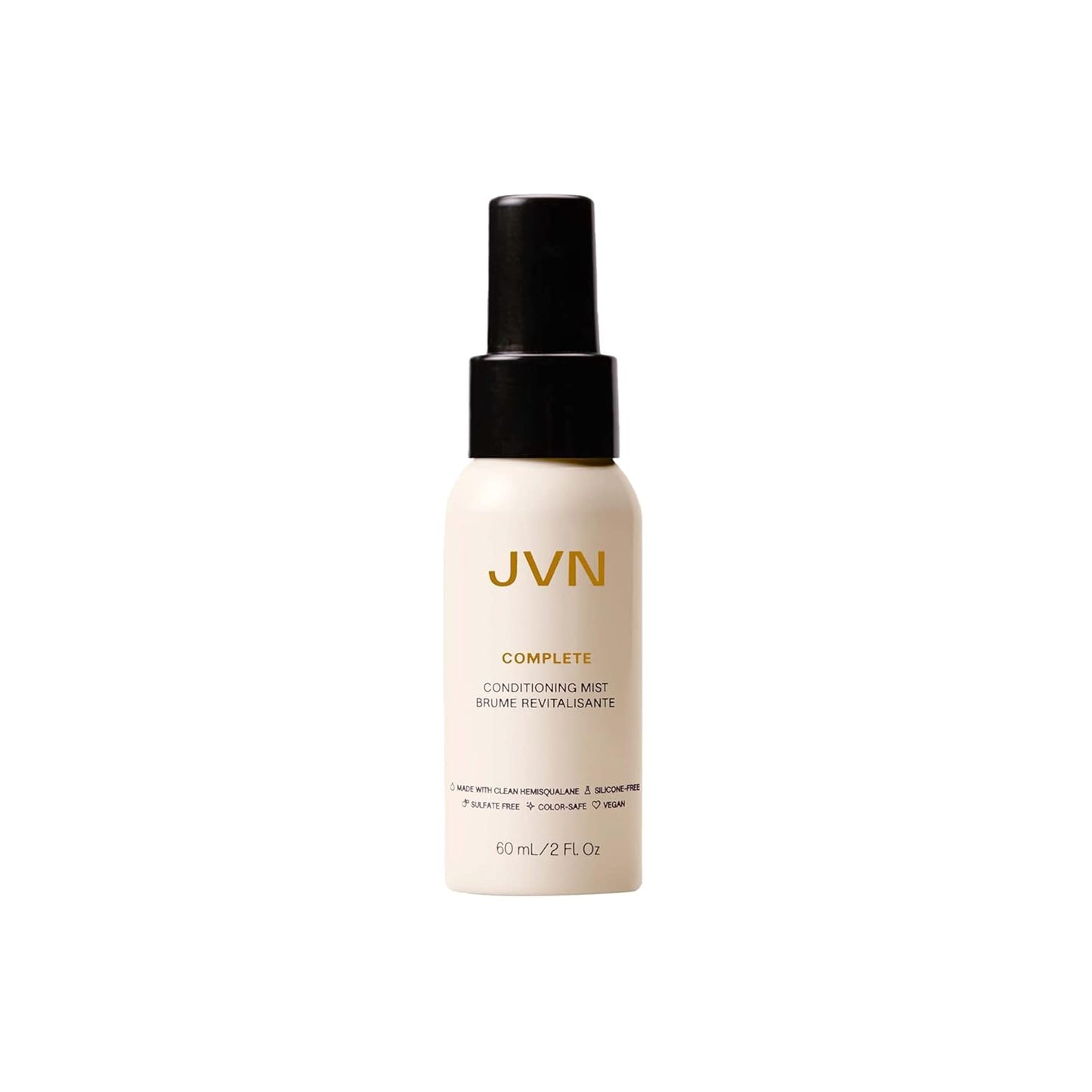 JVN Complete Leave-In Conditioning Mist, Frizz-Free Hydration Spray, UV Protection, Vegan Formula, Sulfate-Free, Travel Size, 2 Fluid Ounces