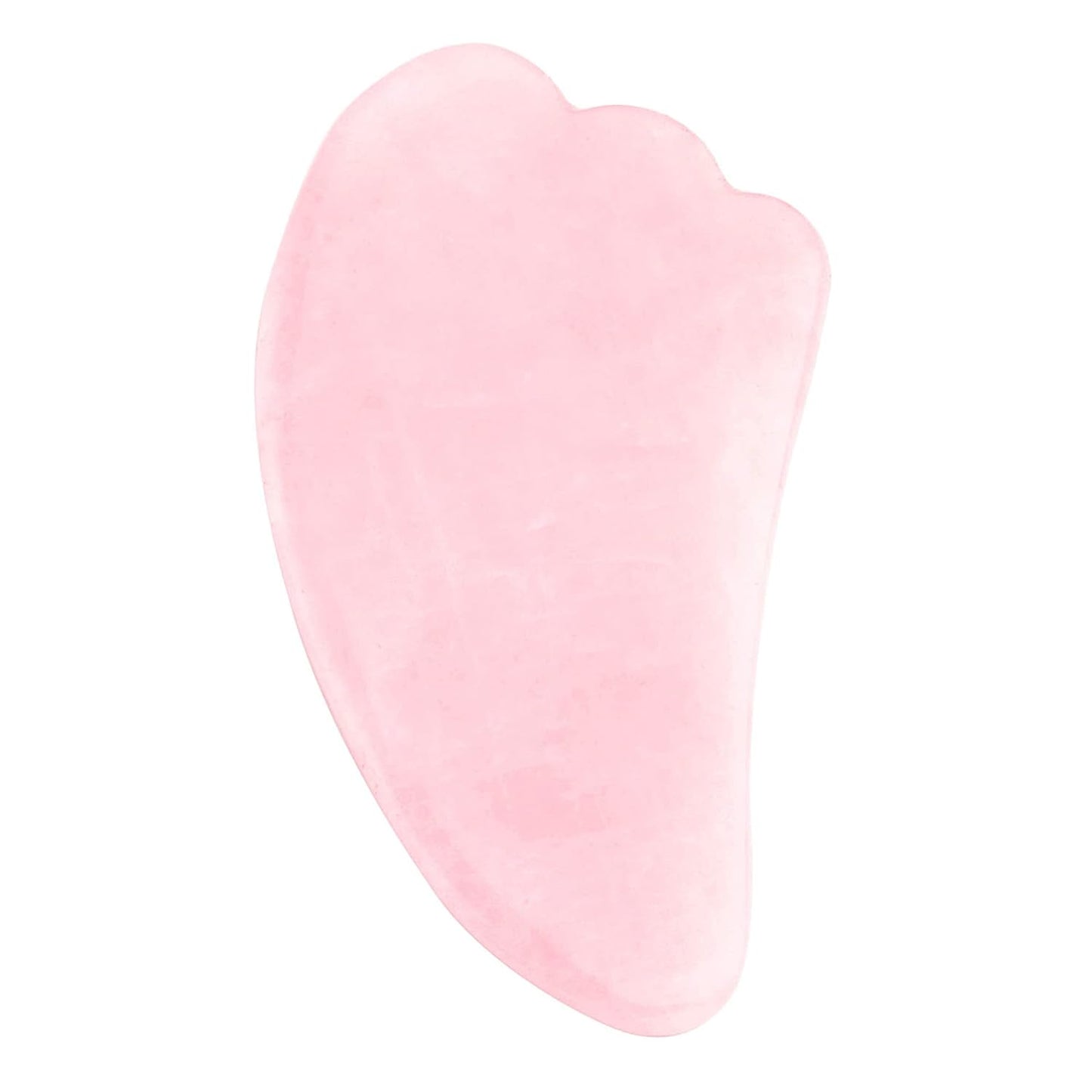 Jovivi Natural Rose Quartz Stone Gua Sha Scraping Massage Tool, Wing-shape Healing Crystal Guasha Board Facial Massager Traditional Scraper Tool