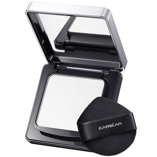 Oil Control Face Pressed Powder Compact, 24H Longlasting Waterproof Pressed Setting Powder Foundation Makeup, Shine Free, Poreless, Smooth, 02 for oily skin (0.28Oz)