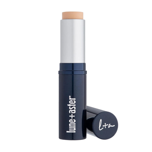 Lune+Aster Dawn to Dusk Foundation Stick - Light - A cream foundation stick infused with good-for-you ingredients that delivers long-lasting, undetectable coverage for a flawless complexion