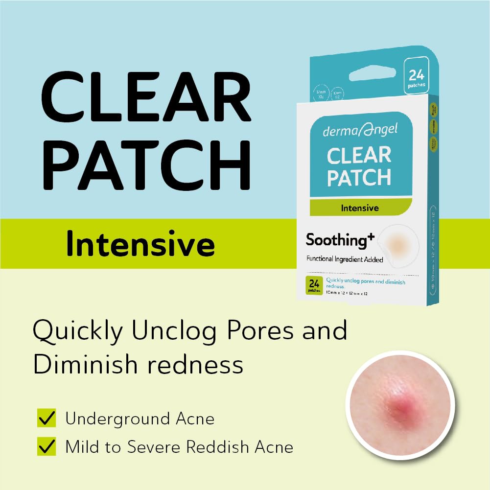 Invisible Salicylic Acid Pimple Patches for Face - Redness Reducing Hydrocolloid Acne Patches, Clear Pimple & Zit Patches for Blind Pimples - 132 Count 2 Sizes Soothing Plus (Clear Patch)