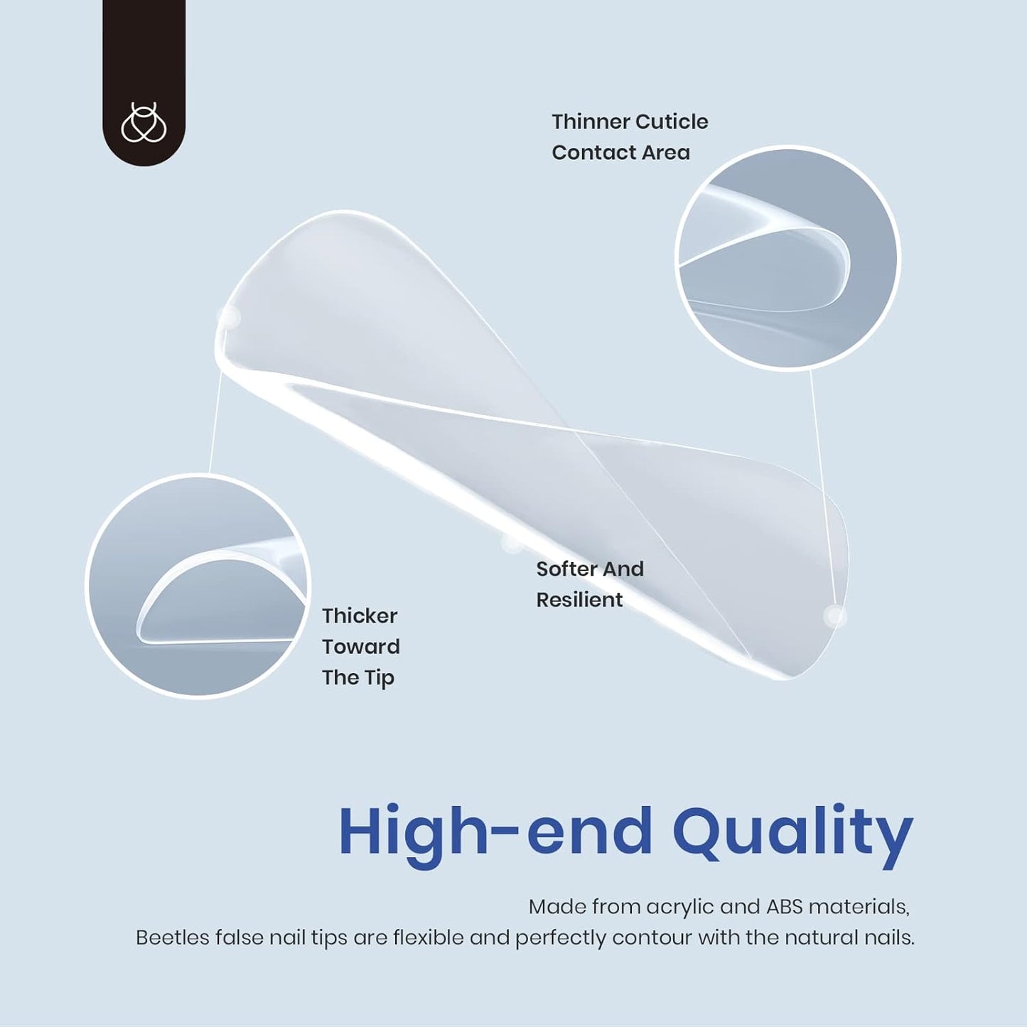 Beetles Gel Nail Kit Easy Extension Set, 240 PCS Long Square Gel Nail Tips Full Cover With 5 In 1 Nail Glue Base Gel and Innovative Uv Led Lamp Easy DIY Gift for Women