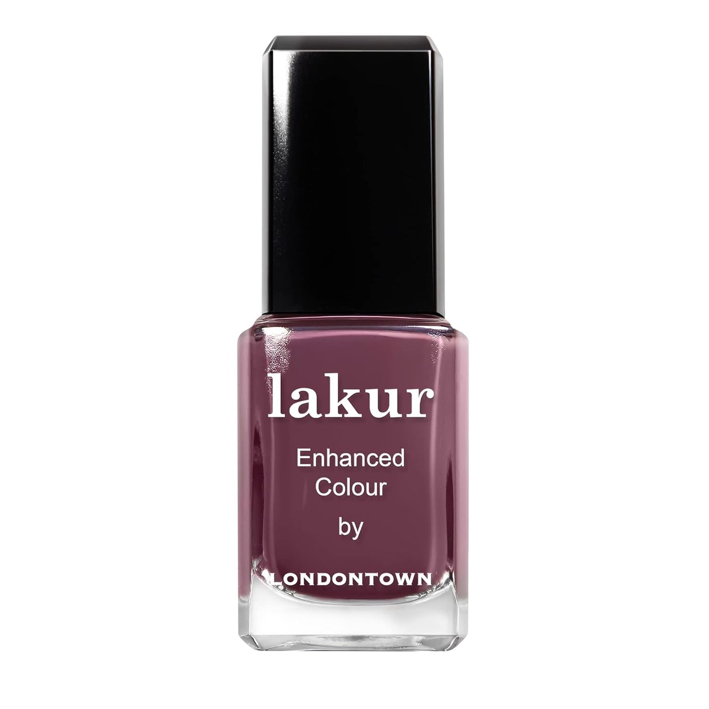 LONDONTOWN lakur Nail Polish - Chip-Resistant, Non-Toxic, Conditions & Hydrates Nails | Glossy Mauve Plum, Save the Queen, .40 fl oz